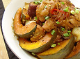황금빛단호박과 함께 매콤달콤~단호박찜닭 
