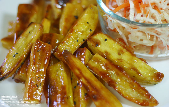 밤조림시럽을 이용한 고구마빠스