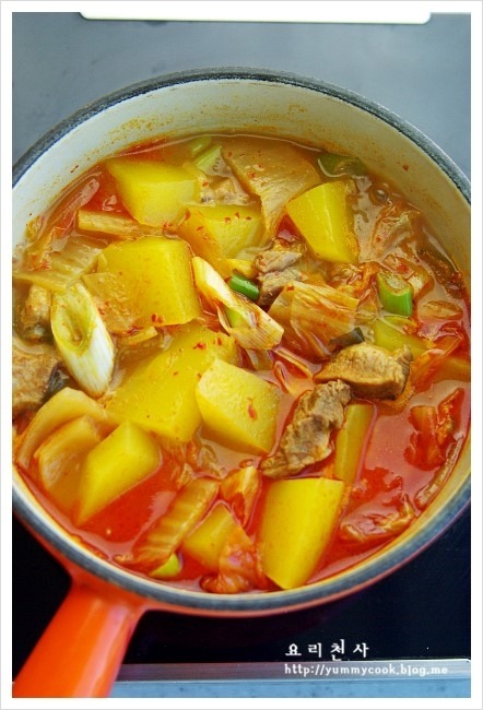 늙은호박김치찌개,무슨 맛일까?