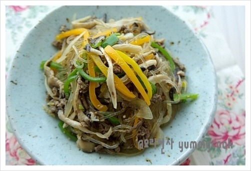 잡채, 실리콘찜기로 하는 초간단잡채~~♬