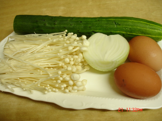 착한 재료로 맛있고 특별하게....팽이버섯오이전